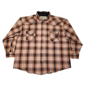 Vintage Jesse James West Coast Choppers Shirt XL Distressed Pearl Snap Grunge